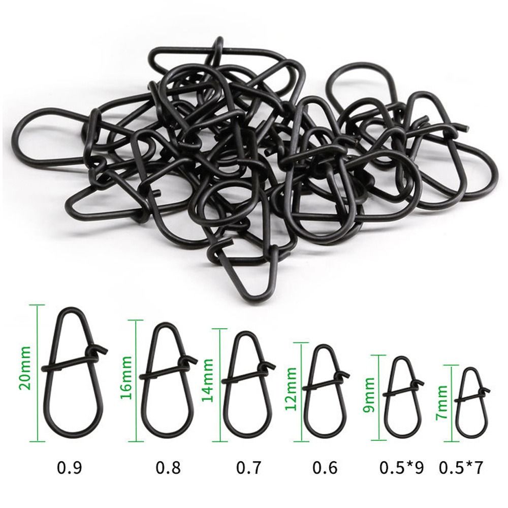 Fishing Equipment Cheap - 100Pcs/lot Matte black Snap Fishing Barrel