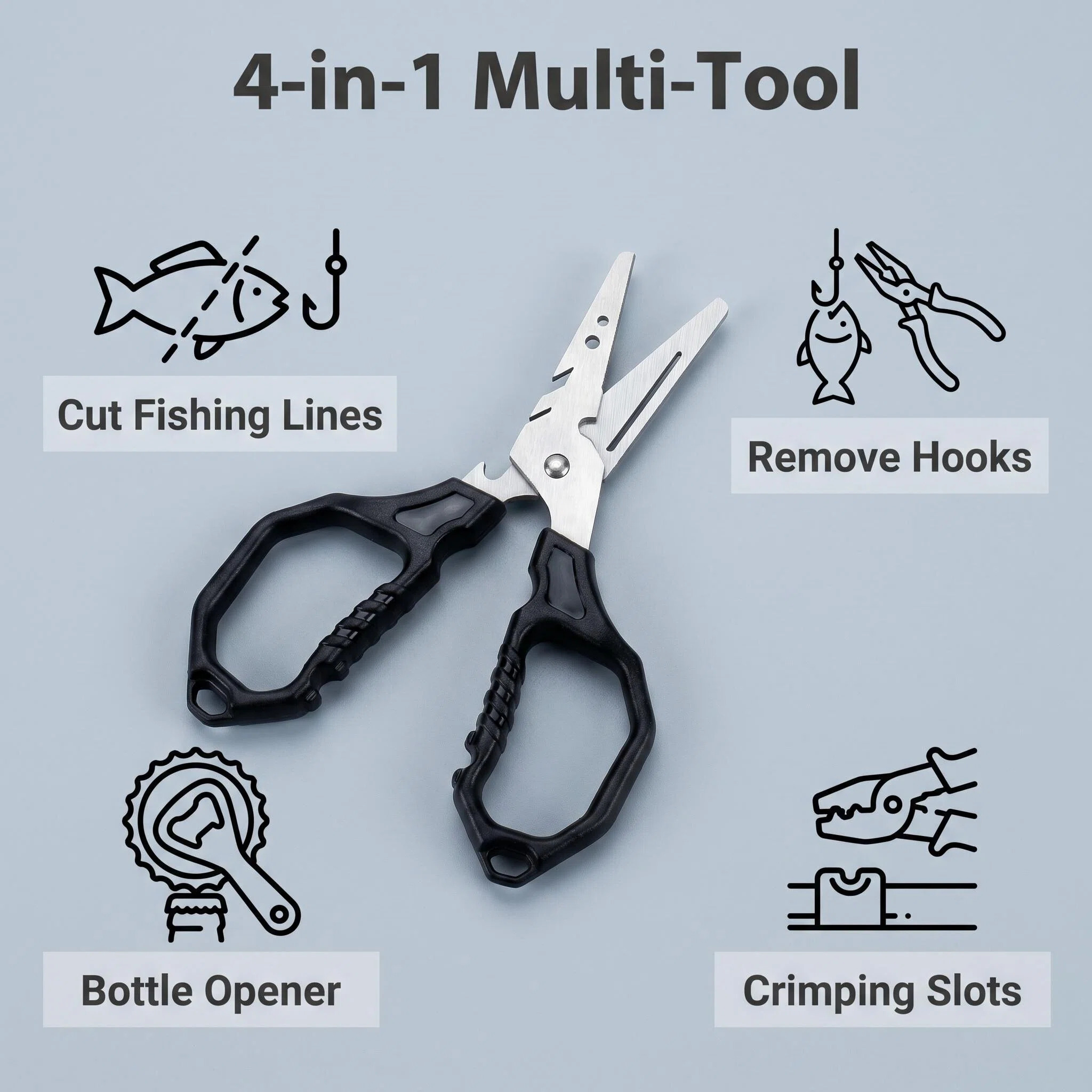 Multifunctional Fishing Scisso - Fishing Equipment Price recension och pris