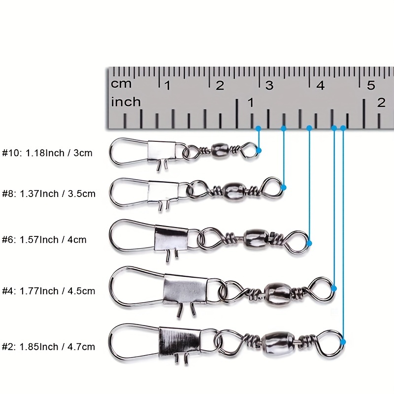 50/200pcs Barrel Snap Swivel F - Ice Fishing Tip Up recension och pris